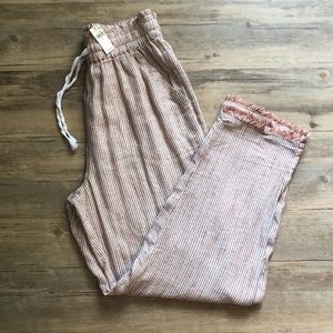 (Never been worn) Soft brown striped Aerie pants